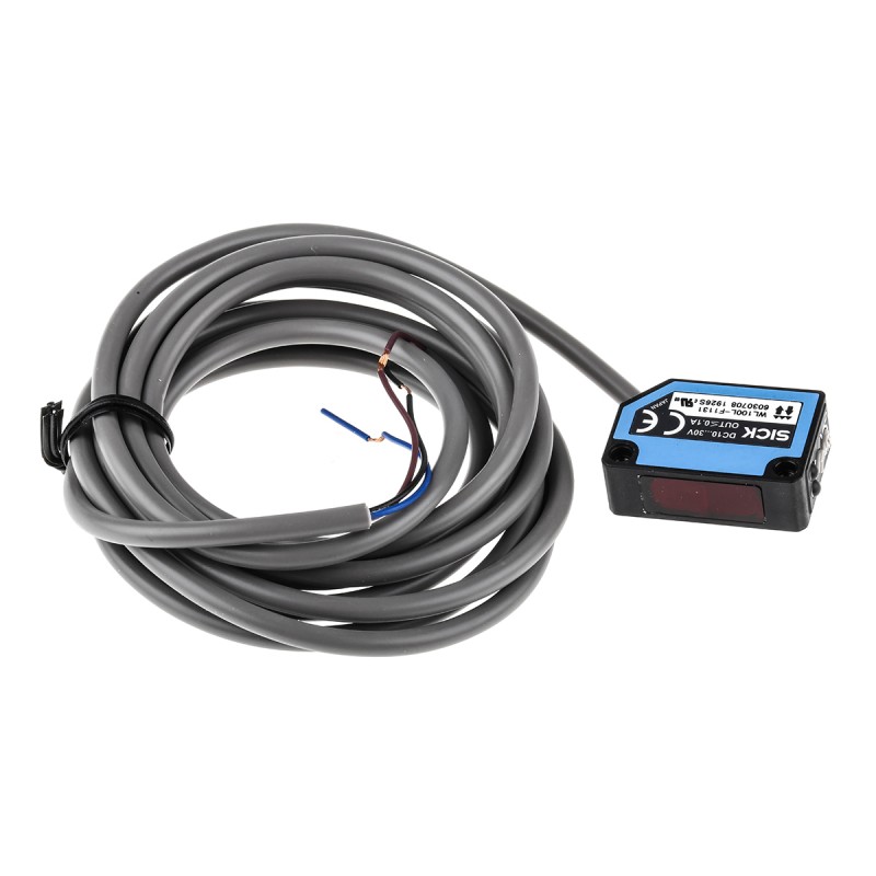 1 pcs - Sick Retroreflective Photoelectric Sensor, Block Sensor, 0.08 - 12 m Detection Range