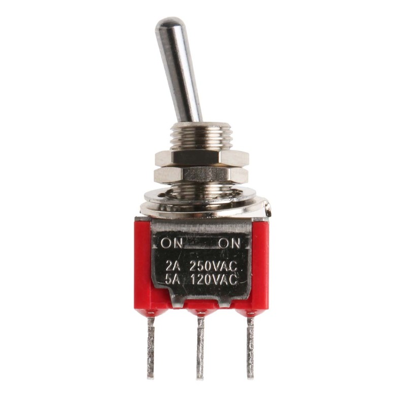 1 pcs - RS PRO Toggle Switch, PCB Mount, On-On, SPDT, Through Hole Terminal, 250V ac