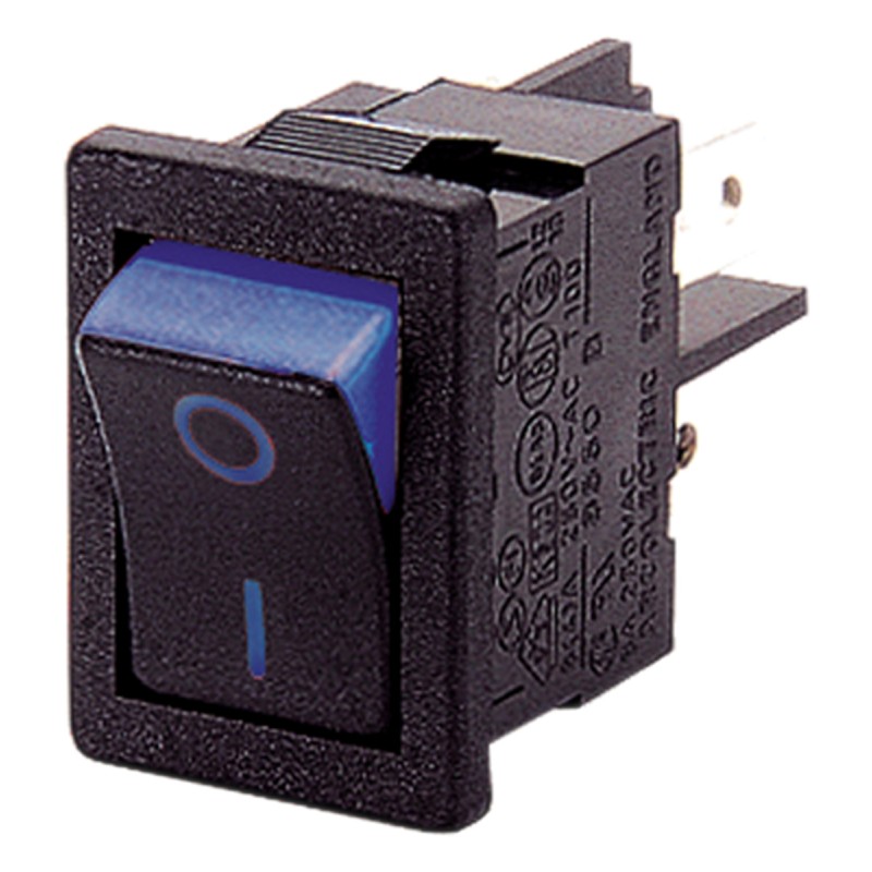 1 pcs - Arcolectric (Bulgin) Ltd DPST, On-Off Rocker Switch Panel Mount