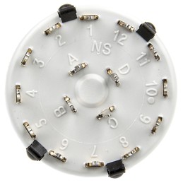 1 pcs - Lorlin, 3 Position 4PST Rotary Switch, 150 mA @ 250 V ac, Through Hole