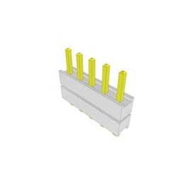10 pcs : HW-05-07-G-S-216-066 - Board to Board & Mezzanine Connectors High Temperature Flexible Board Stacking Header, 0.100' Pi