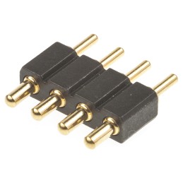 1 pcs - Preci-Dip Straight Through Hole Spring Loaded Connector, 4 Contact(s), 2.54mm Pitch, 1 Row(s), Shrouded