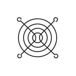 10 pcs : 055023 - Fan Filters & Accessories Fan Guard for 60x60mm Fans