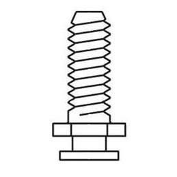 10 pcs : 173112-0236 - D-Sub Tools & Hardware SLIDE LOCK POST 4-40 8MM PAIR