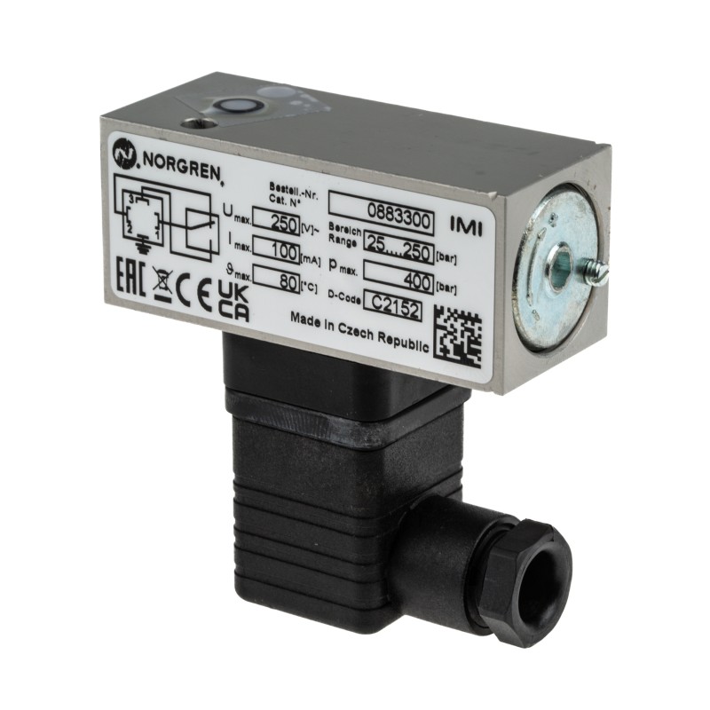 1 pcs - Norgren Pressure Switch, 25bar to 250 bar