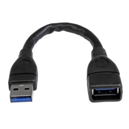 1 pcs - StarTech.com USB 3.0 Cable, Male USB A to Female USB A USB Extension Cable, 15cm