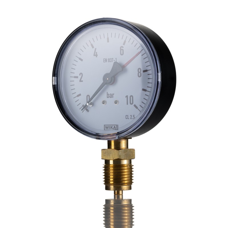 1 pcs - WIKA G 1/8 Analogue Pressure Gauge 6bar Bottom Entry, 30812381, 0bar min., 111.10