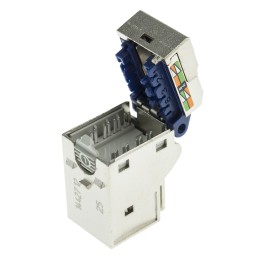 1 pcs - Schneider Electric Actassi Series Female RJ45 Connector, Cable Mount, Cat6a, F/FTP, F/UTP, S/FTP, SF/UTP, U/FTP Shield