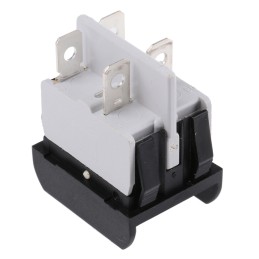 1 pcs - APEM Illuminated DPST, On-None-Off Rocker Switch Panel Mount