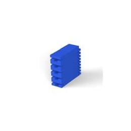 10 pcs : 521207-1 - Headers & Wire Housings POSI-LOK HSG.250-5P RAST5