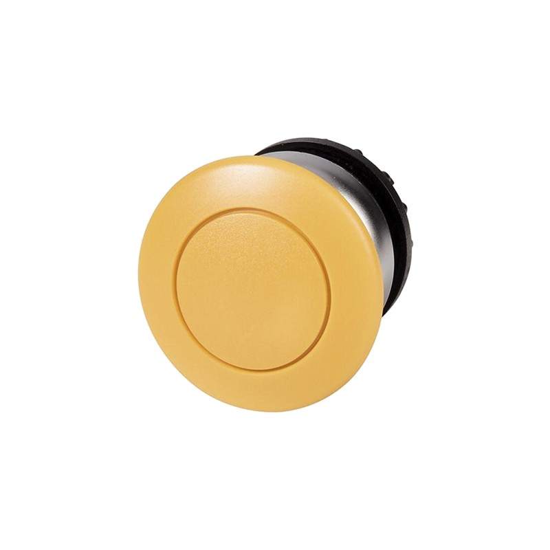 1 pcs - Eaton RMQ Titan M22 Series Yellow Momentary Push Button Head, 22mm Cutout, IP67