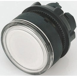 1 pcs - Schneider Electric Harmony XB5 Series Clear Illuminated Momentary Push Button Head, 22mm Cutout, IP66, IP67, IP69K