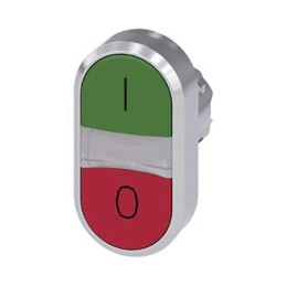 1 pcs - Siemens SIRIUS ACT Series Green, Red Momentary Push Button Head, 22mm Cutout, IP66, IP67, IP69K