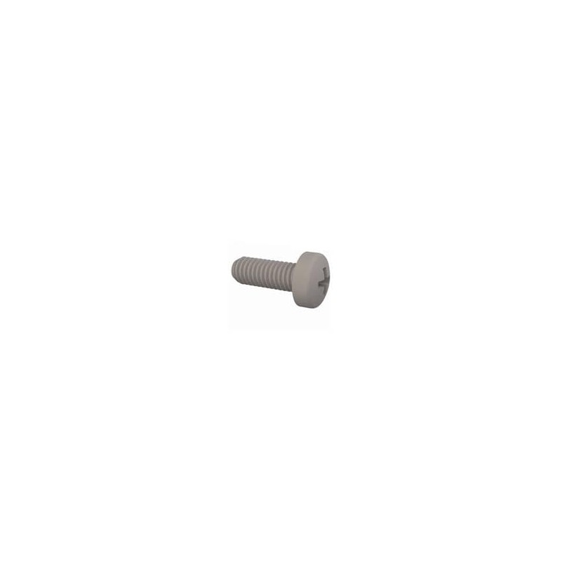 10 pcs : 50M030050P008 - Screws & Fasteners Pan Phillips Screw, M3 X .5 Thread, 8MM Lg, Natural,Nylon