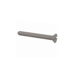 10 pcs : 020440A100 - Screws & Fasteners 82 Slotted CSK Screw, 4-40 Thread, 1 Lg, Flat,Natural,Nylon