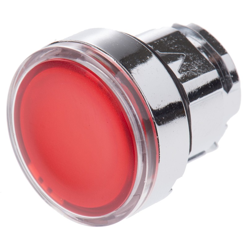 1 pcs - Schneider Electric Harmony XB4 Series Red Spring Return Push Button Head, 22mm Cutout, IP66, IP67, IP69K