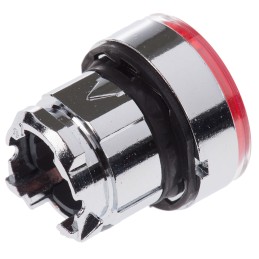 1 pcs - Schneider Electric Harmony XB4 Series Red Spring Return Push Button Head, 22mm Cutout, IP66, IP67, IP69K