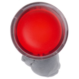 1 pcs - Schneider Electric Harmony XB4 Series Red Spring Return Push Button Head, 22mm Cutout, IP66, IP67, IP69K