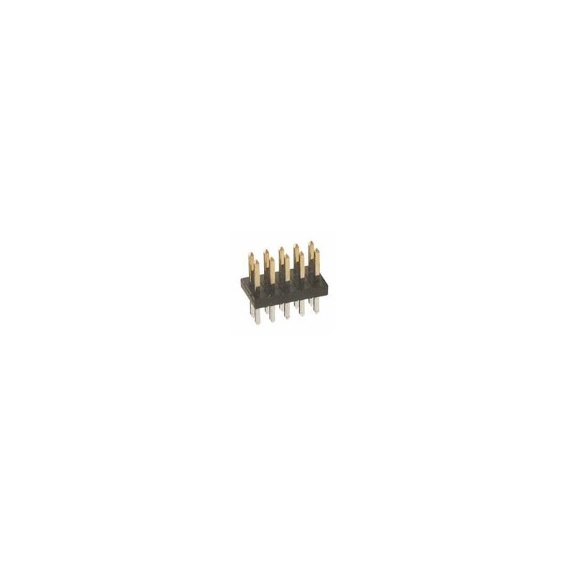 10 pcs : M50-3500542 - Headers & Wire Housings 5+5 DIL PIN HDR VERT Au/Sn