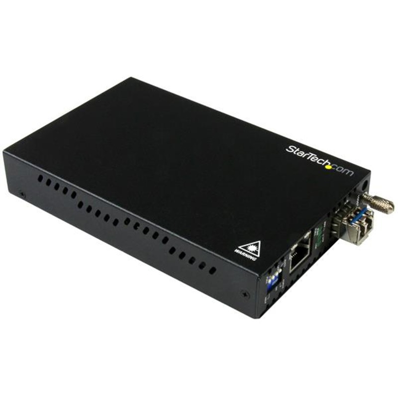 1 pcs - StarTech.com LC, RJ45 Media Converter, Single Mode, 10/100/1000Mbit/s, Half/Full Duplex 20km