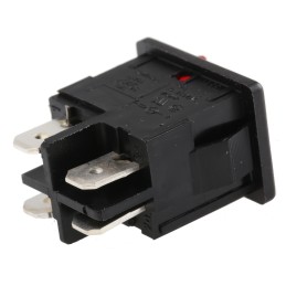 1 pcs - Marquardt Illuminated DPST, On-None-Off Rocker Switch Panel Mount