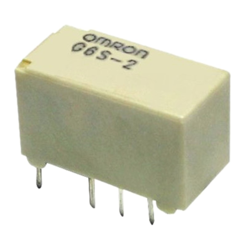 1 pcs - Omron PCB Mount Signal Relay, 9V dc Coil, 2A Switching Current, DPDT