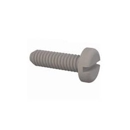 10 pcs : 010172P025 - Screws & Fasteners Pan Slotted Screw, 1-72 Thread, 1/4 Lg, Natural, Nylon