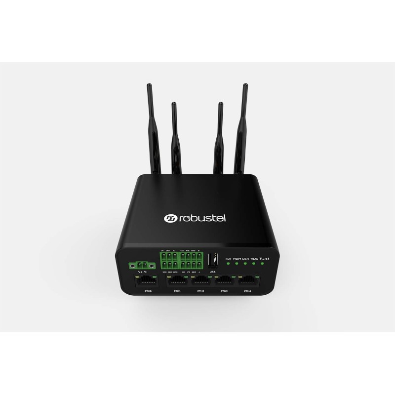 1 pcs - Robustel R1520-4L 2G, 3G, 4G, Ethernet, WiFi, 8 Ports