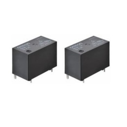 5 pcs - Omron PCB Mount Relay, 12V dc Coil, SPST