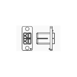 10 pcs : 292353-1 - Headers & Wire Housings RECEPTACLE HSNG FOR 2P HIGH CURRENT D