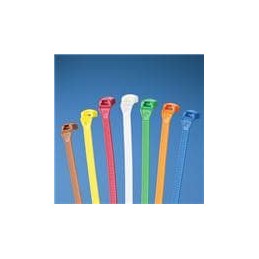 10 pcs : CBR2M-M4Y - Cable Ties Cable Tie In-Line 7.2L (183mm) Mini