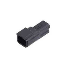 10 pcs : ATM04-2P-BLK - Automotive Connectors 2 Position Receptacle, Pin, Black Body (Requires Wedgelock AWM-2P)