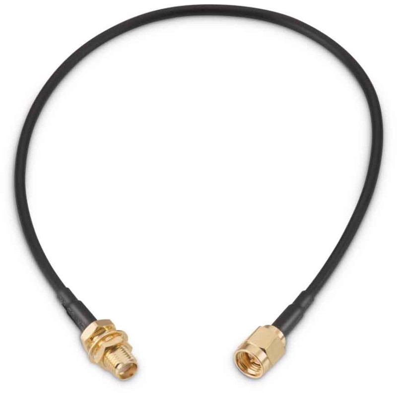 1 pcs - Wurth Elektronik Male SMA to Female SMA Coaxial Cable, 152.4mm, RG174 Coaxial, Terminated