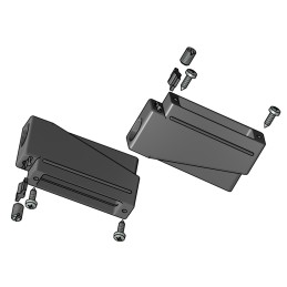 1 pcs - CONEC 165X Series Plastic D Sub Backshell, 9 Way