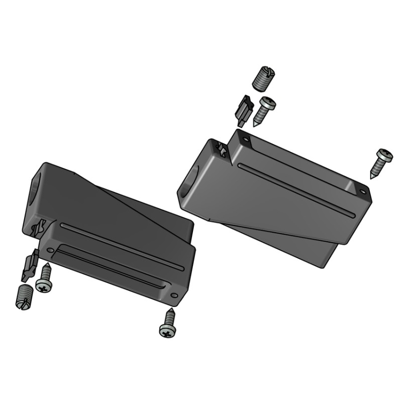 1 pcs - CONEC 165X Series Plastic D Sub Backshell, 9 Way