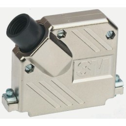 1 pcs - 3M 3357 Series ABS Angled D Sub Backshell, 37 Way