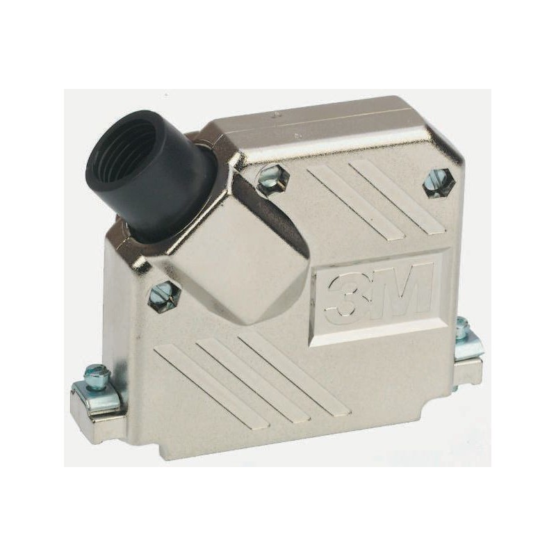 1 pcs - 3M 3357 Series ABS Angled D Sub Backshell, 37 Way