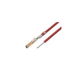 10 pcs : 219681-2111 - Specialised Cables Pre-Crimped Lead SL Female-to-Pigtail (Sn) Plating 75mm 26 AWG Red