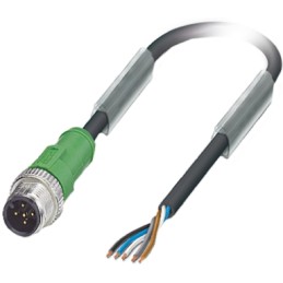 1 pcs - Phoenix Contact Male 5 way M12 to Sensor Actuator Cable, 1.5m