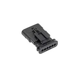 10 pcs : 34899-6120 - Automotive Connectors 1.2MM SLD BLD 1X6 11CS BLK KEYA/06