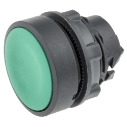 1 pcs - Schneider Electric Harmony XB5 Series Green Spring Return Push Button Head, 22mm Cutout, IP66, IP67, IP69K
