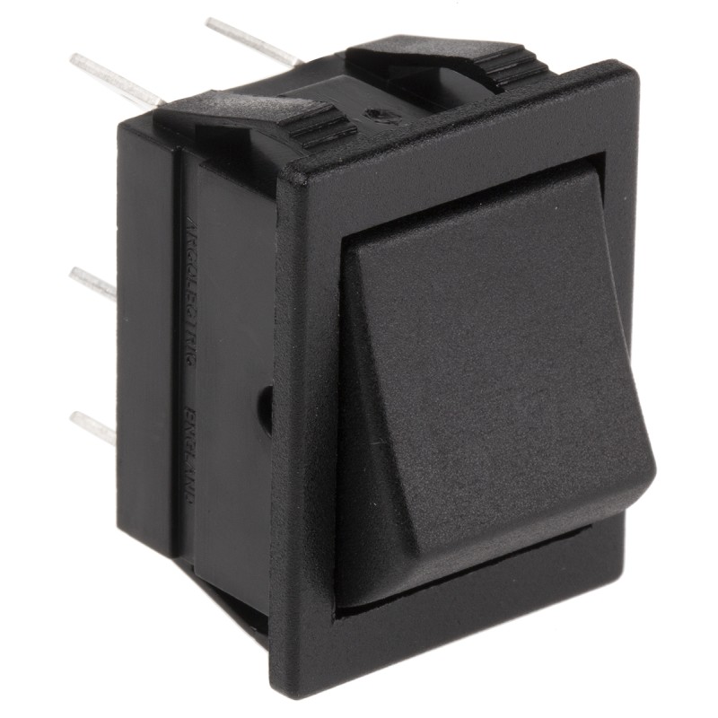 1 pcs - Arcolectric (Bulgin) Ltd DPDT, On-Off-On Rocker Switch Panel Mount