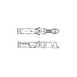 10 pcs : 163087-9 - Standard Circular Contacts 062 SOC.ASS. TYP3+