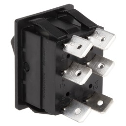 1 pcs - Arcolectric (Bulgin) Ltd DPDT, On-Off-On Rocker Switch Panel Mount