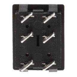 1 pcs - Arcolectric (Bulgin) Ltd DPDT, On-Off-On Rocker Switch Panel Mount