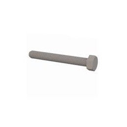 10 pcs : 50M050080J040 - Screws & Fasteners Hex Unslotted Bolt, M5 X .8 Thread, 40mm Lg, Natural, Nylon