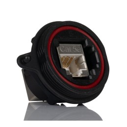 1 pcs - Samtec SCRE Series Female RJ45 Connector, Panel Mount, Cat5e