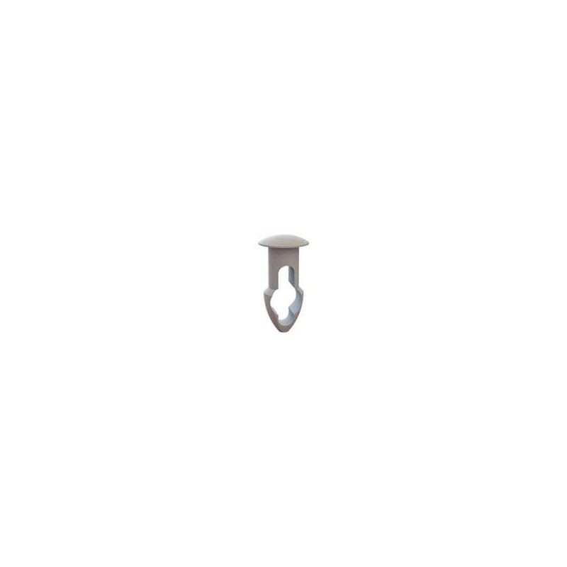10 pcs : 27KY2190312 - Screws & Fasteners Keyhole Rivet, .219 Hole, .312 Panel Thk, Natural,Nylon,.344 OD