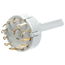 1 pcs - Lorlin, 12 Position SPST Rotary Switch, 150 mA @ 250 V ac, Solder Tab