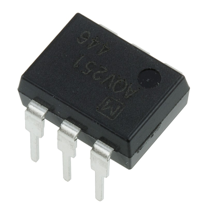 1 pcs - Panasonic, AQV251 DC Input MOSFET Output Optocoupler, Through Hole, 6-Pin DIP